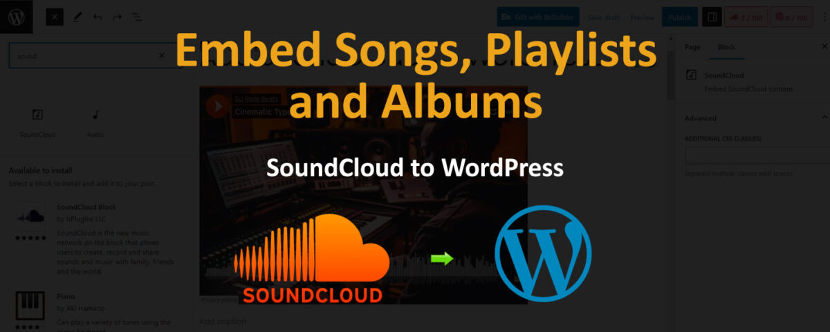 Embed SoundCloud in WordPress